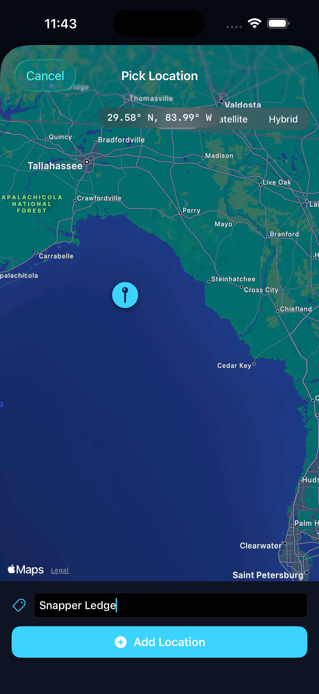 GoWindow Map — pick a location by dropping a pin on the map